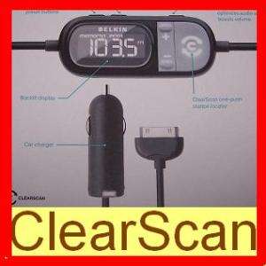 BELKIN FM Transmitter ClearScan+ for iPhone iPod Touch 722868641798 