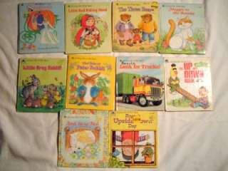 LOT OF 10 GOLDEN TELL A TALE BOOKS CHILDRENS BOOKS VINTAGE GOLDEN 