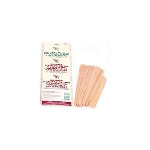   Natural Muslin Epilating Strips & Spatulas Applicators 0680 Beauty