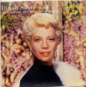 DINAH SHORE sings cole porter LP vinyl HL 7010 VG+  