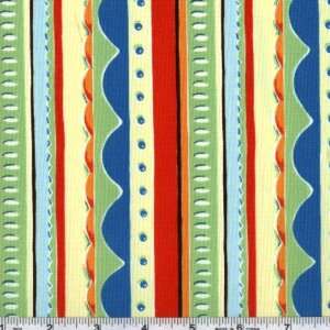  45 Wide Kites Zany Stripe Red Fabric By The Yard Arts 