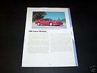 THE 1985 FORD SALEEN MUSTANG INFO SPEC PAGE FREE SHIP MINT