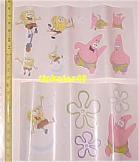 SALE SPONGEBOB Squarepants NIck APPLIQUES TATTOO BORDER  