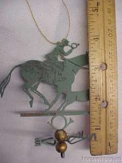 English Fox Hound   Horse and Rider Mini WeatherVane Hand Made  