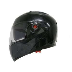  Fiber Modular Flip up Dual visor Sun Shield Motorcycle Helmet (Small