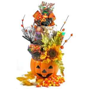 Towering Jack OLantern Halloween Table Centerpiece and Gift  