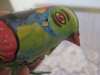 WIND UP TIN TOY PECKING BIRD MS 029 MADE IN CHINA  