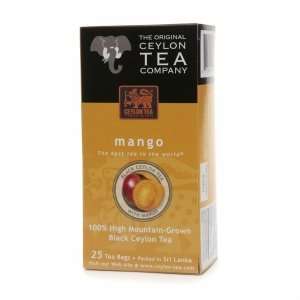 The Original Ceylon Tea Company Black Ceylon Tea, Mango, 25 bags 