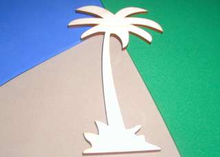 Cali Palm Trees Unfinished Wood Shapes CPT96   Crafts Cut Outs Variety 