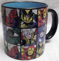 Marvel Comics SUPERHEROES Grid Jumbo 20oz Ceramic Coffee Mug / Cup 