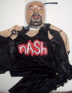 Kevin NASH WCW Wrestling HalloweenCostume Full Face Mask L 8 10  