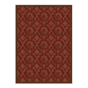  Concord Global Rugs Mooresville Collection Damask Red 