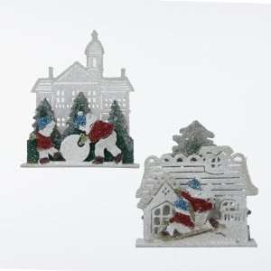   Playing in the Snow Glitter Christmas Ornaments 4