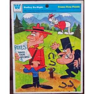  Dudley Do Right Frame Tray Puzzle (1972) Toys & Games