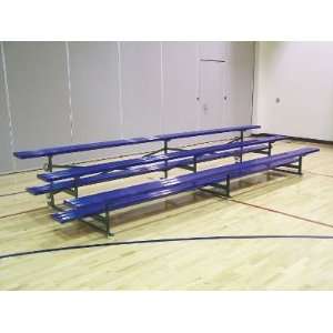  Jaypro 2 Row 28 Seat Tip N Roll Bleachers   Equipment 