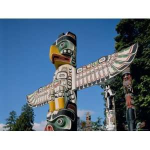  Totem Poles, Vancouver, British Columbia (B.C.), Canada 