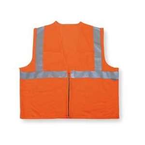  Condor 4GJN9 Vests, Cool Dry, PolyMesh, Class 2, O, 5XL 