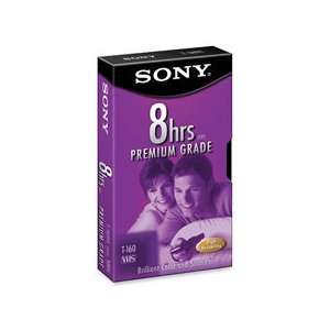  Sony Electronics  VHS Tape, 2 Hours 40 Min to 8 Hours of Recording 
