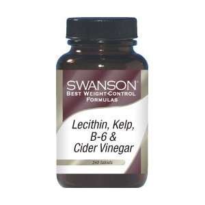  Lecithin, Kelp, B 6, & Vinegar 240 Tabs Health & Personal 
