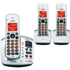  VTECH CS6129 32 THREE HANDSET CORDLESS PHONE SYSTEM WITH 