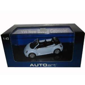   VW Cabrio Reflex Silver Metallic 1/43 Autoart Diecast Car Model Toys