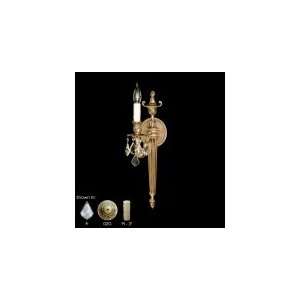 American Brass and Crystal WS2111 OS GT 05M PI 1 Light Wall Sconce in 