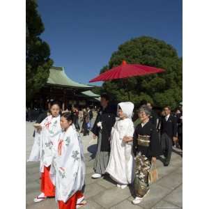 Wedding Ceremony, Procession, Meiji Shrine, Harajuku 