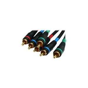   ft. Component RGB video Cable   GOLD Plated, Black Jack Electronics