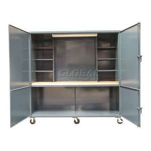  Mobile Cabinet Site Workbench Station   96W X 36D X 90H 